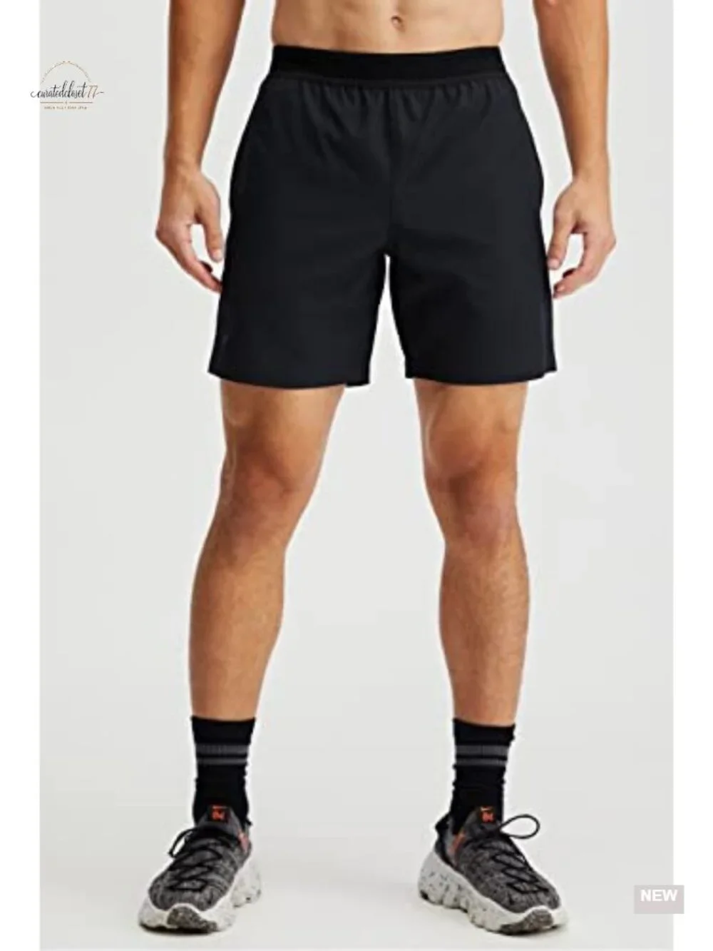 Fabletics Men's Fundamental Short Lined Athletic Workout Running Gym Training